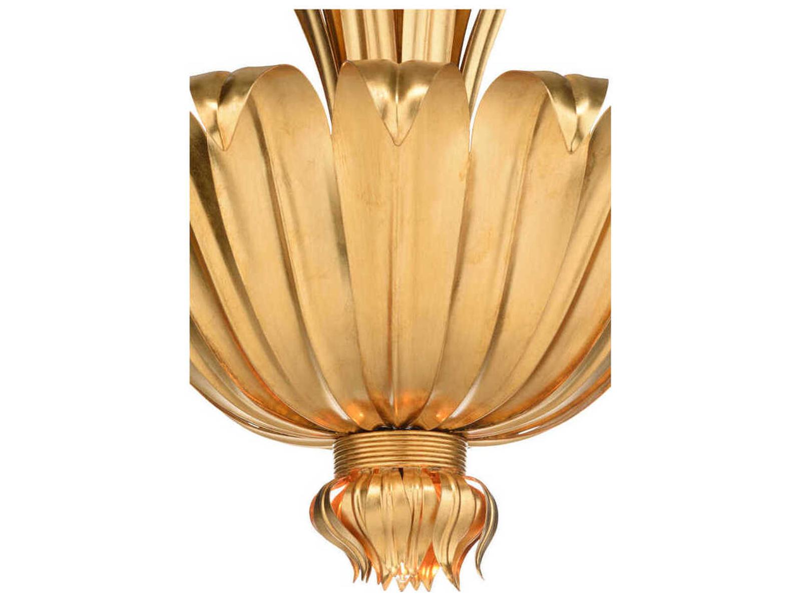 Wildwood Foglia D'Oro 5-Light Chandelier in Antique Gold Leaf