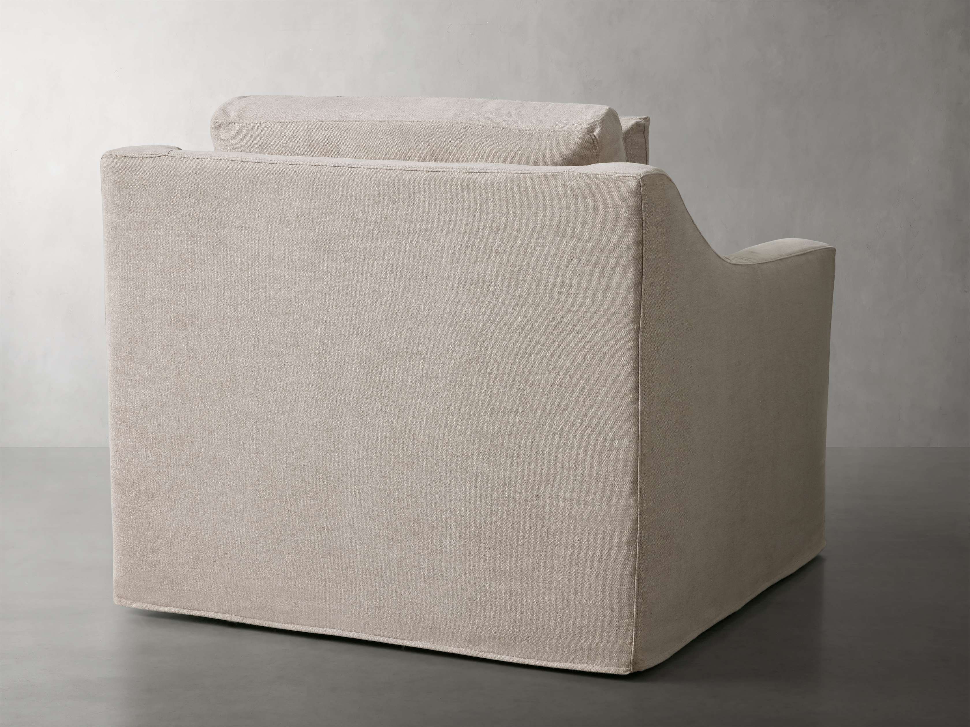 Ashby Slipcovered Swivel Chair
