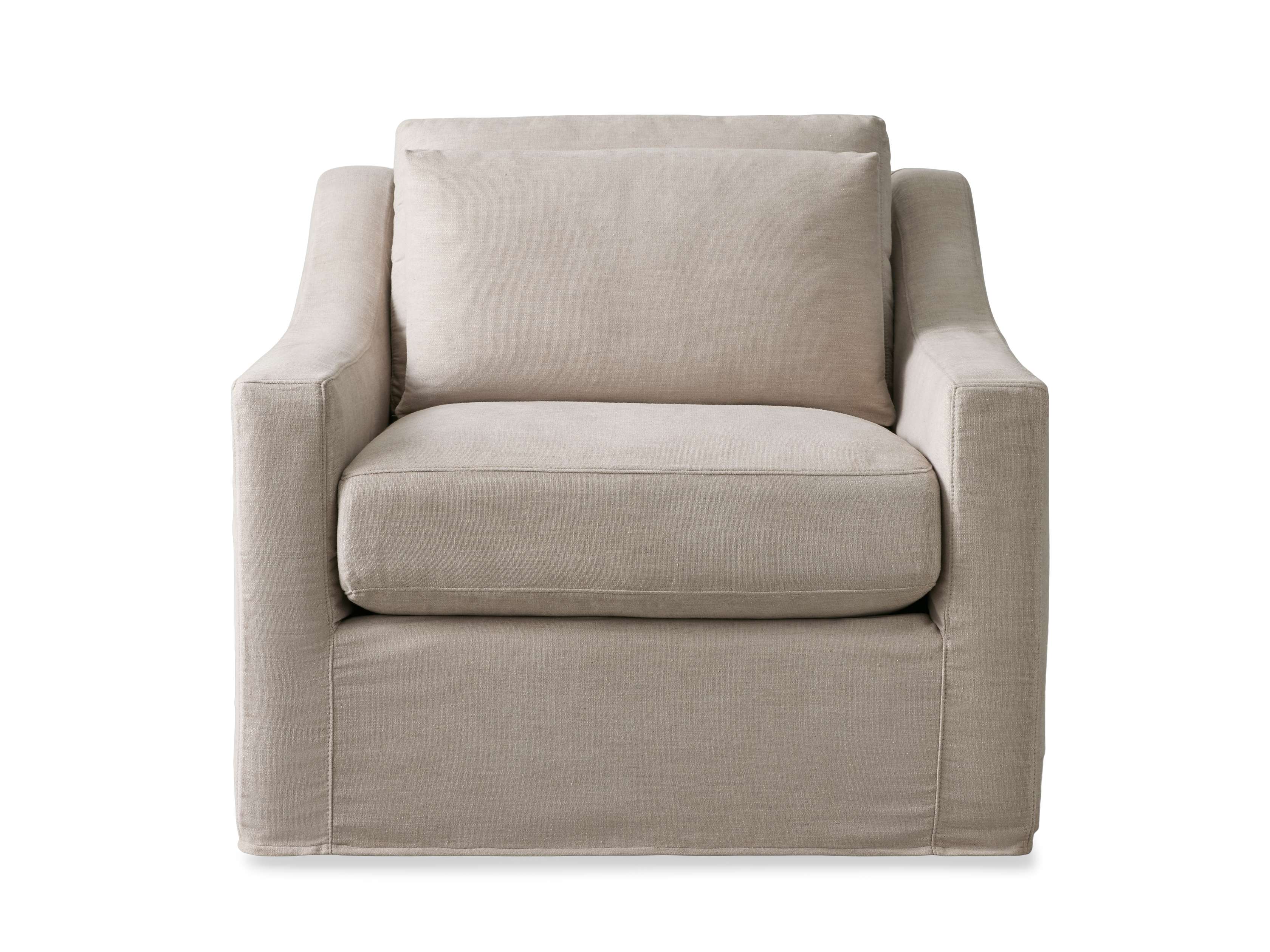 Ashby Slipcovered Swivel Chair