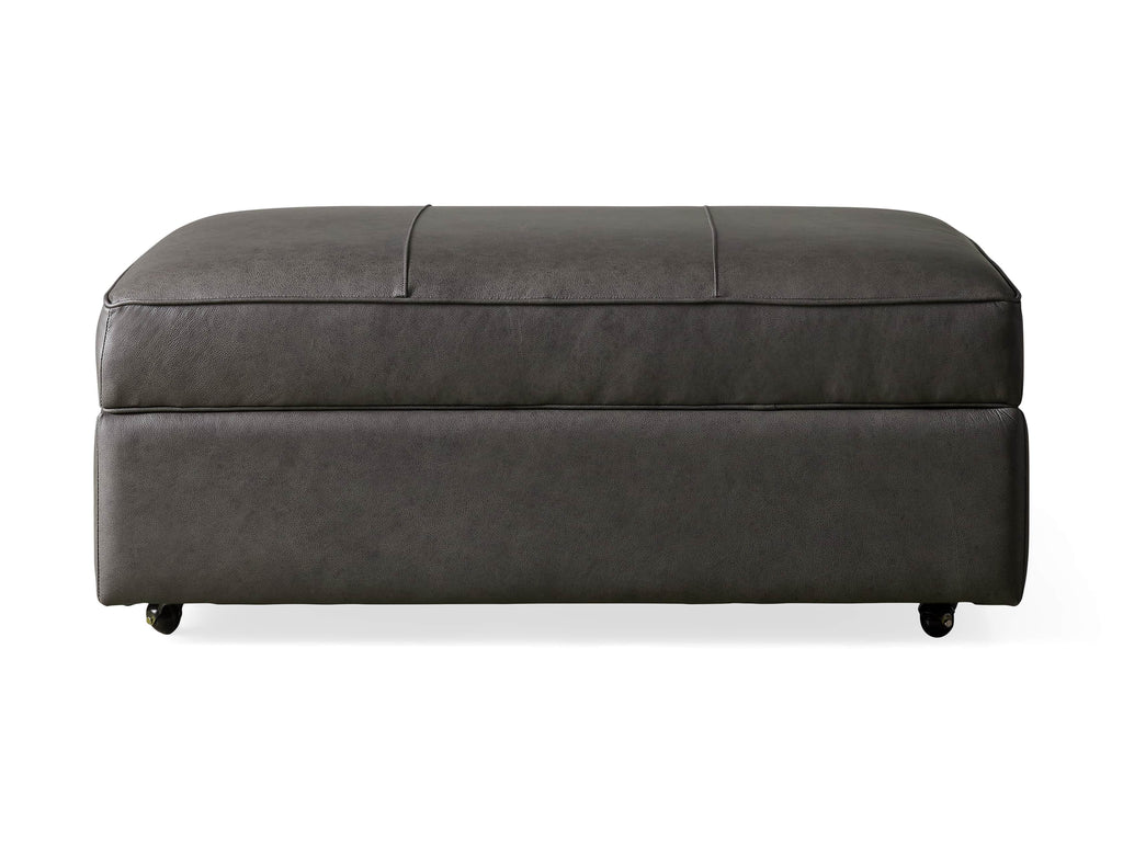 Filmore Leather Storage Ottoman