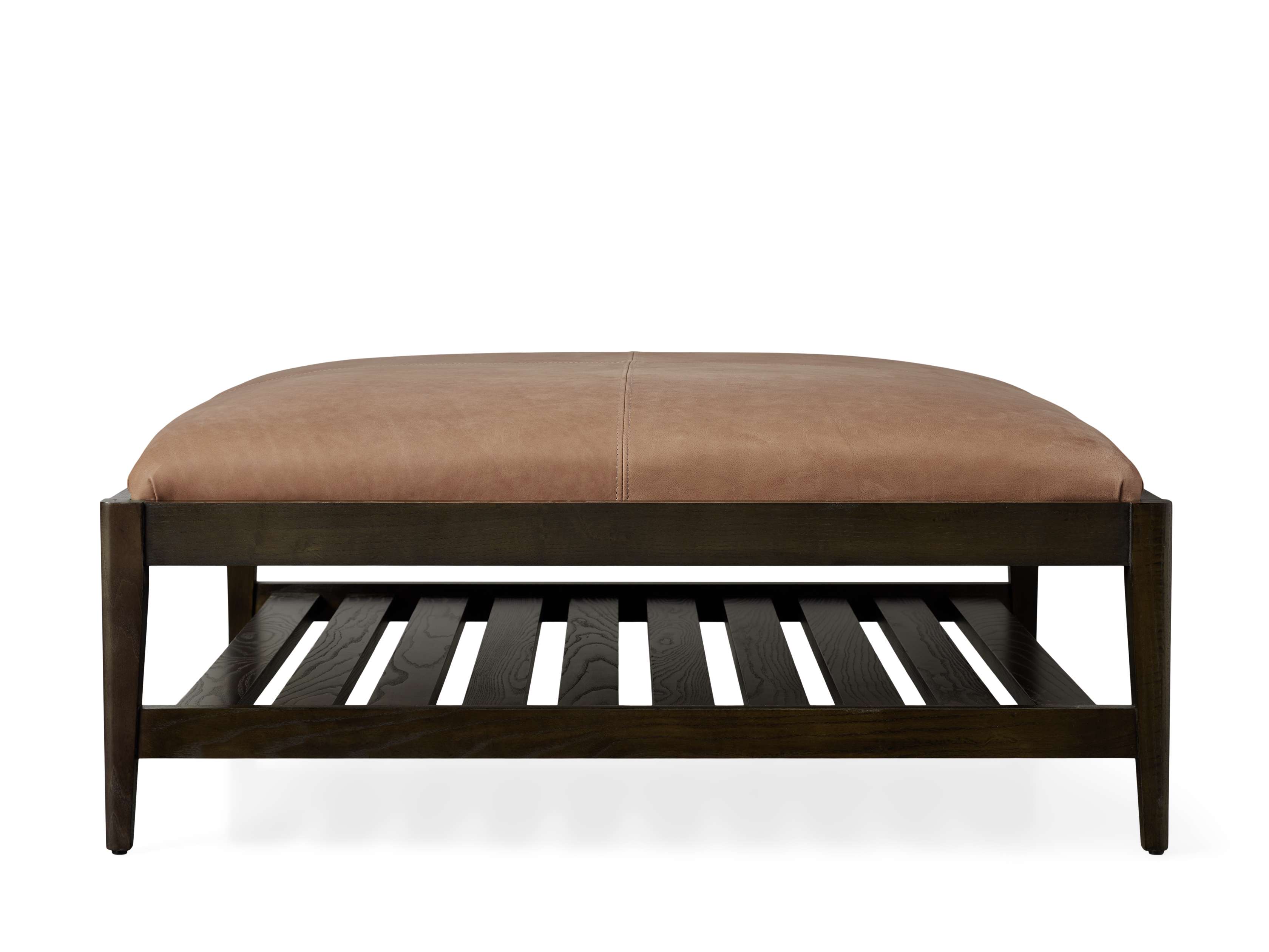 Kent Leather Ottoman