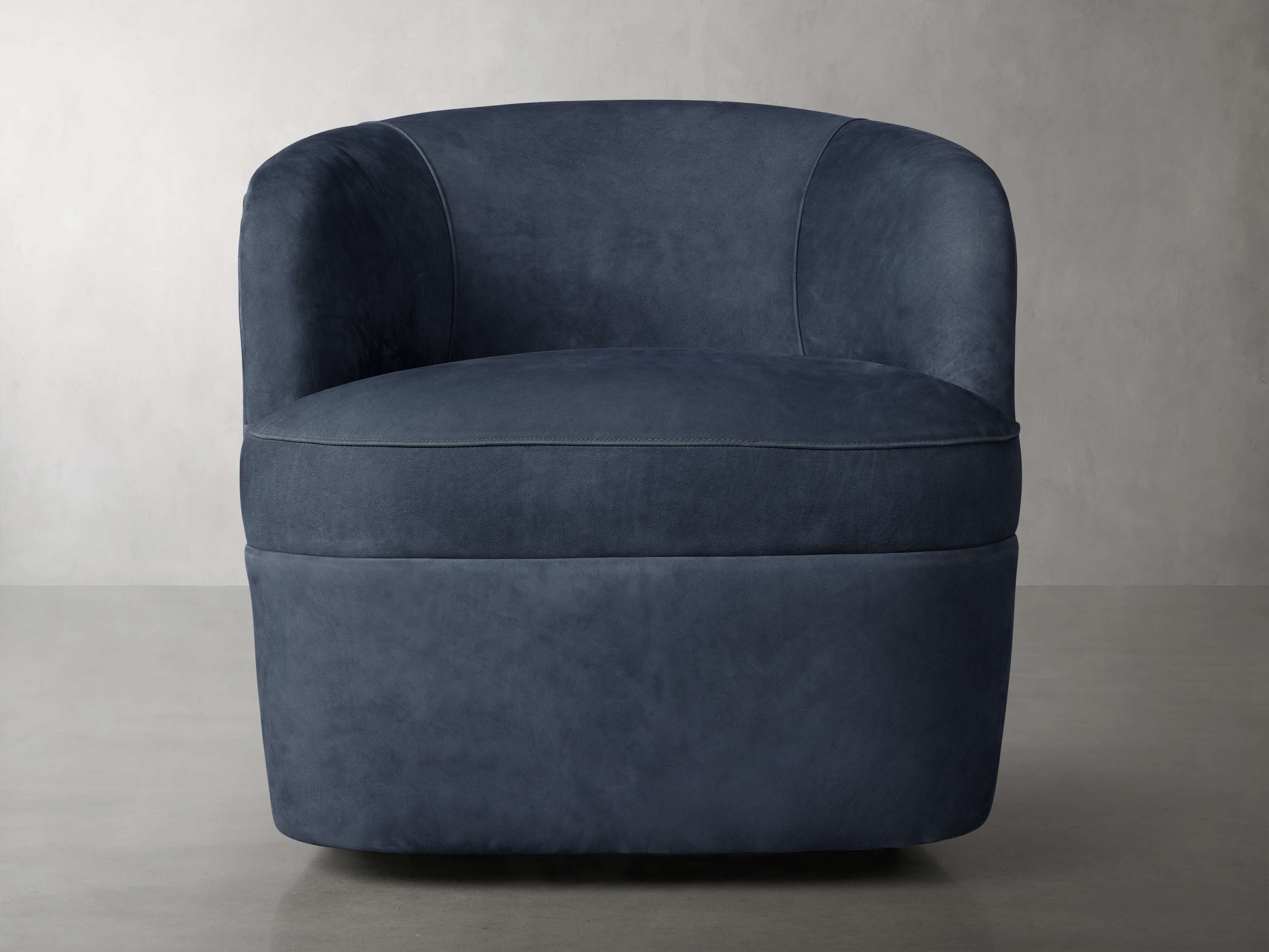 Mercer Nubuck Leather Swivel Chair