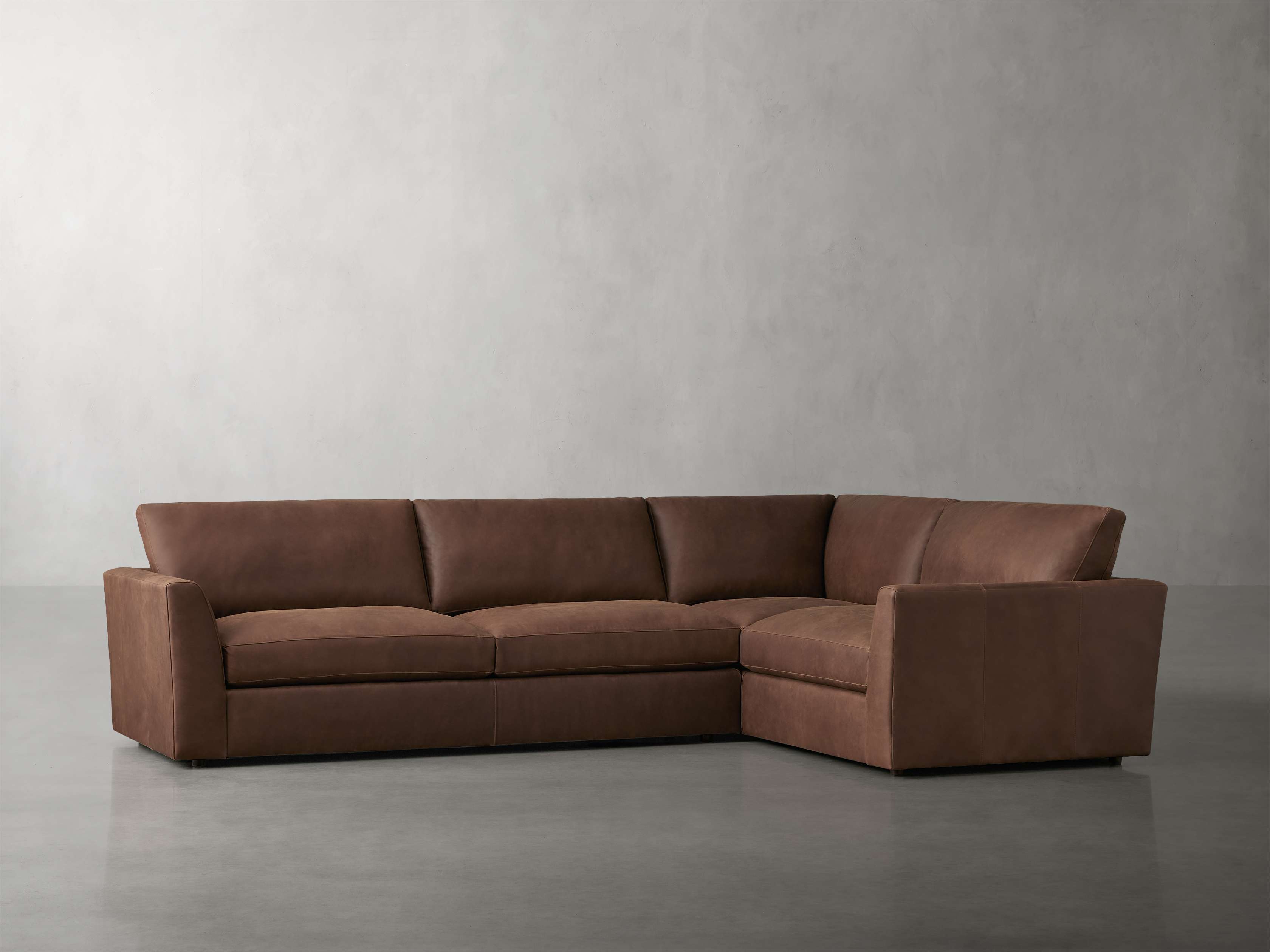 Vernon Leather Two-Piece Sectional