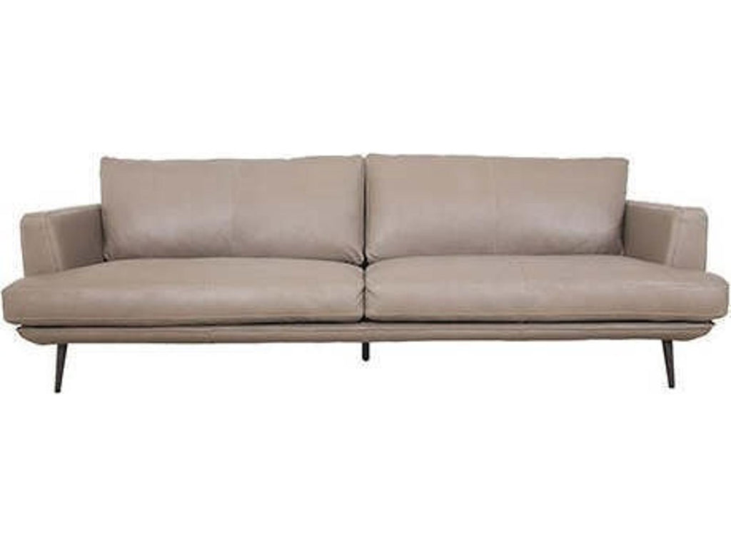 Moderna Grey Leather Sofa