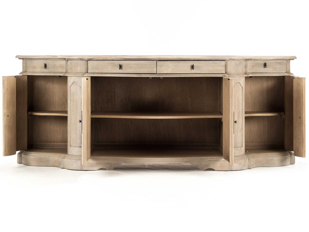 Courbe Buffet Sideboard in Ash Grey Oak Wood