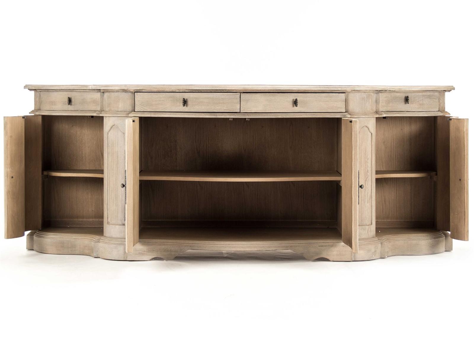Courbe Buffet Sideboard in Ash Grey Oak Wood
