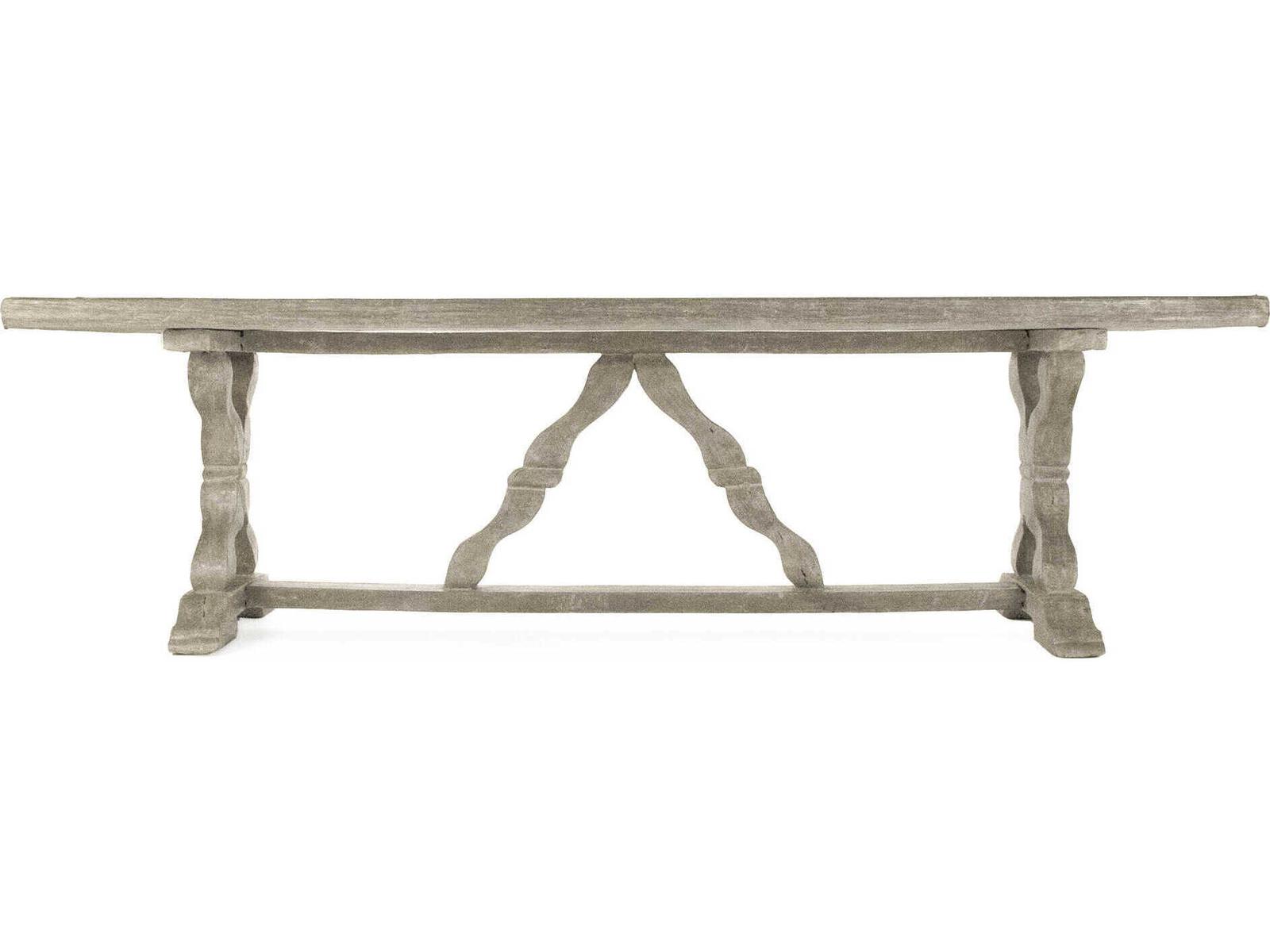 Gracie 71-Inch Rectangular Dining Table in Antique White Fiberglass