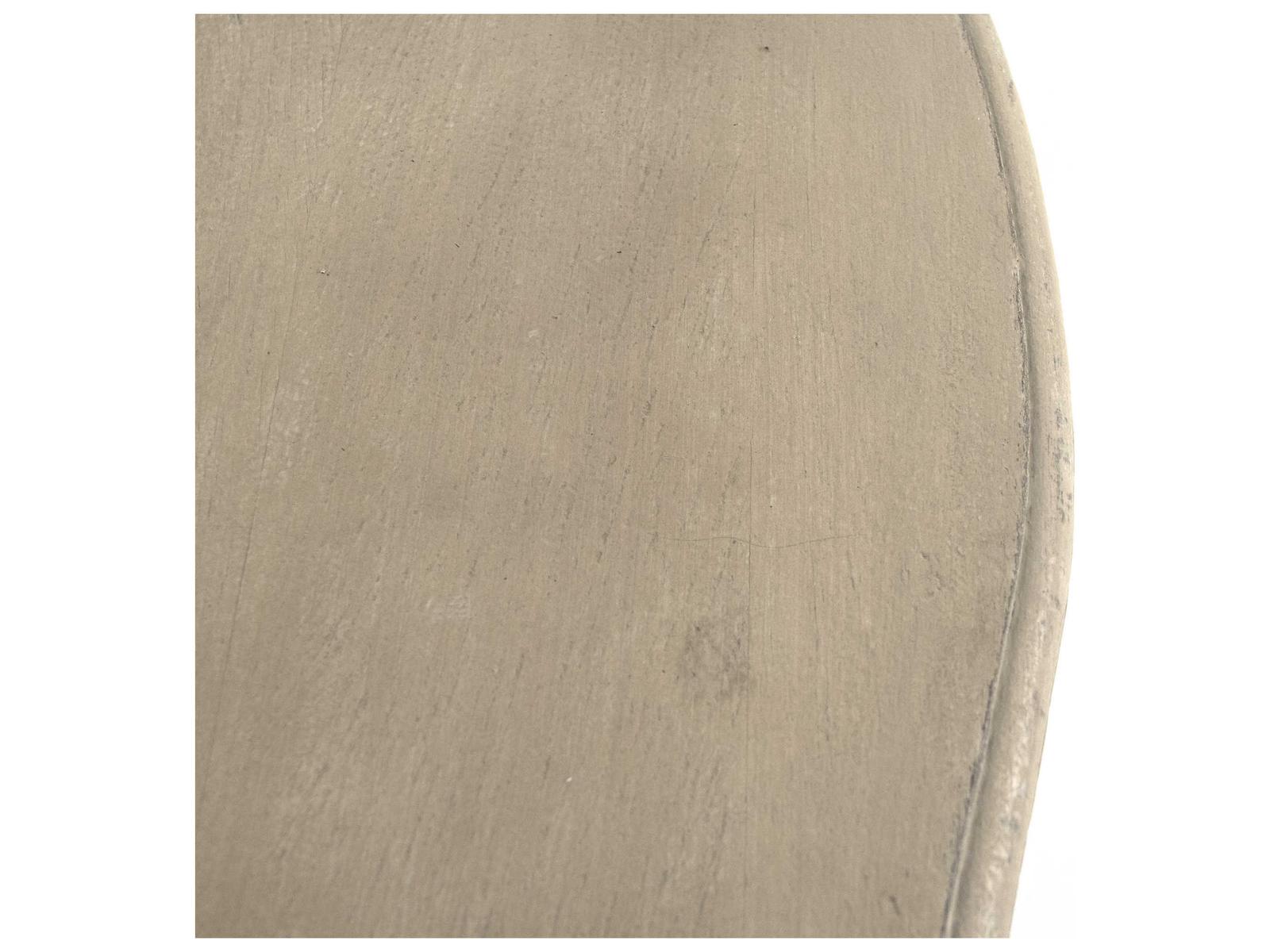 Abraham Console Table in Distressed Antique Ivory