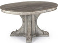 Terrell Oval Extendable Dining Table in Weathered Brown and Grey