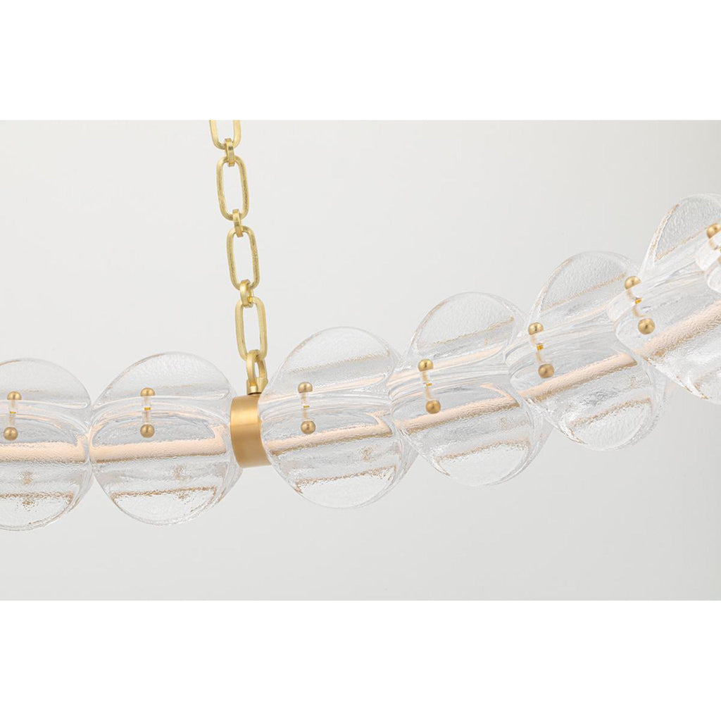 Lindley 1-Light Chandelier in Aged Brass 54.5L x 54.5W x 4.625H