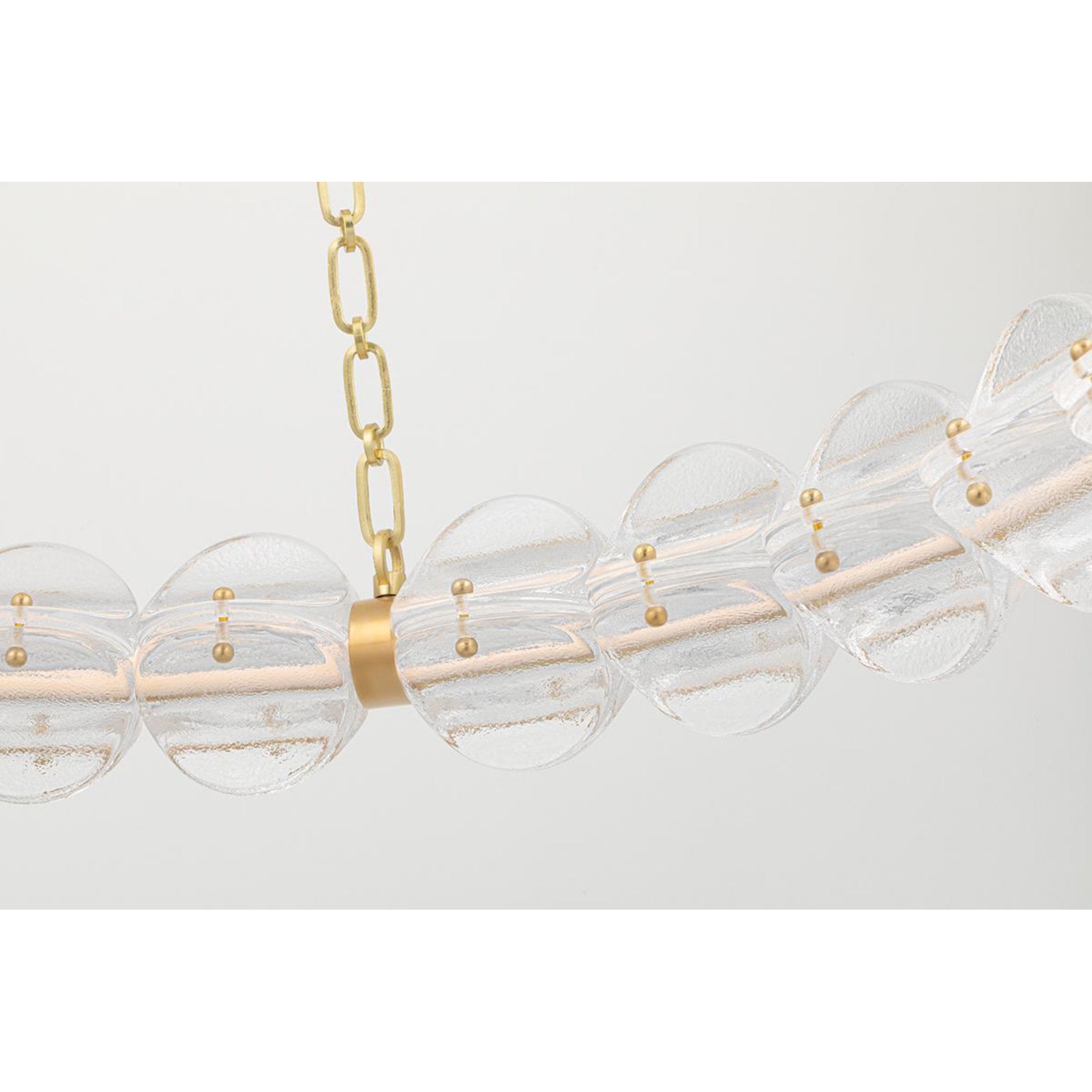 Lindley 1-Light Chandelier in Aged Brass 40L x 40W x 4.625H