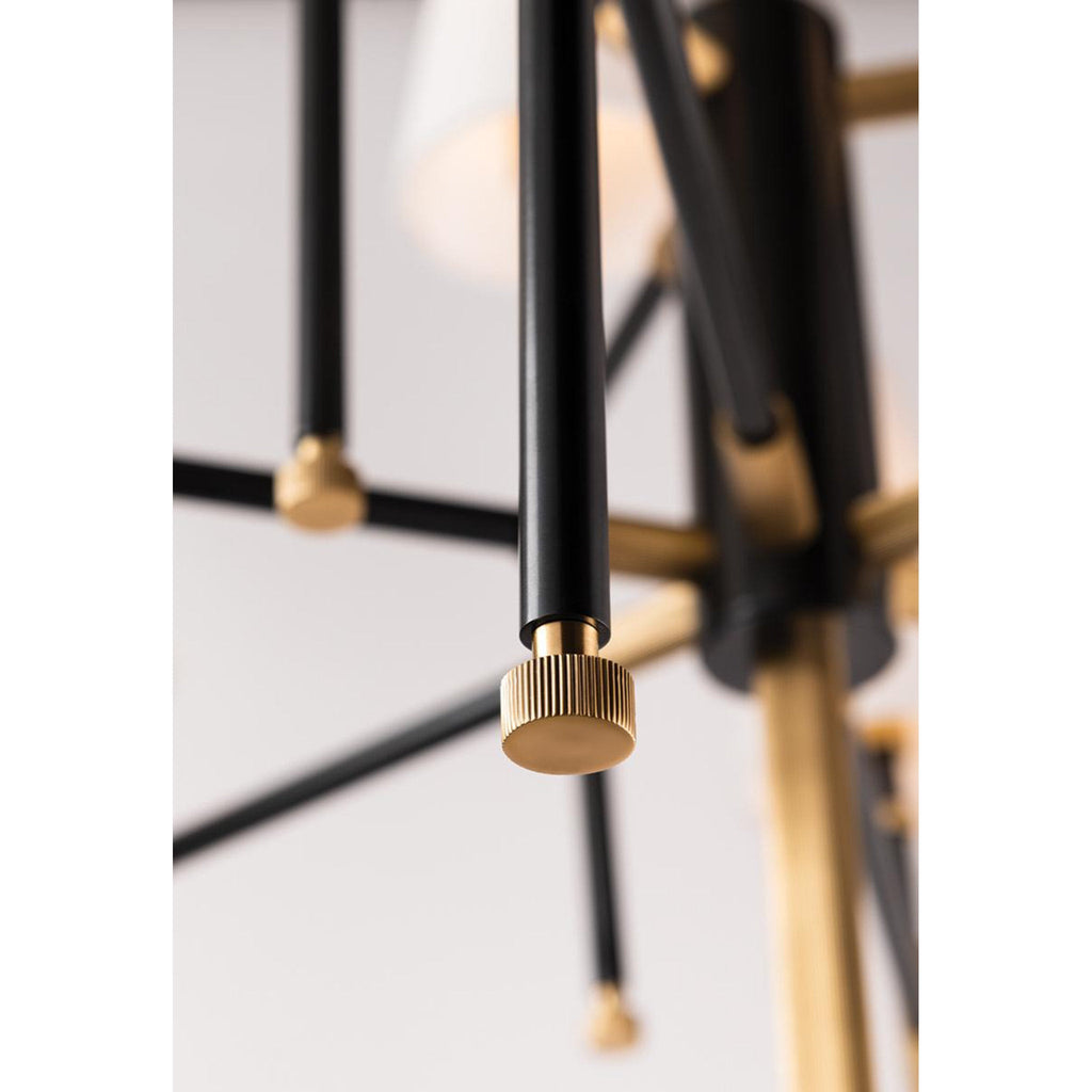Bowery 15-Light Chandelier in Aged Old Bronze 48L x 48W x 40H
