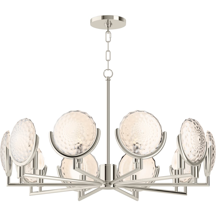 Kohler Lighting Arendela 30" Wide 10 Light Chandelier with Briolette Faceted Glass
