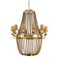 Acclaim Lighting Anastasia 12 Light 49-1/4" Wide Beaded Empire Chandelier with Fabric Shades and Beaded Chains