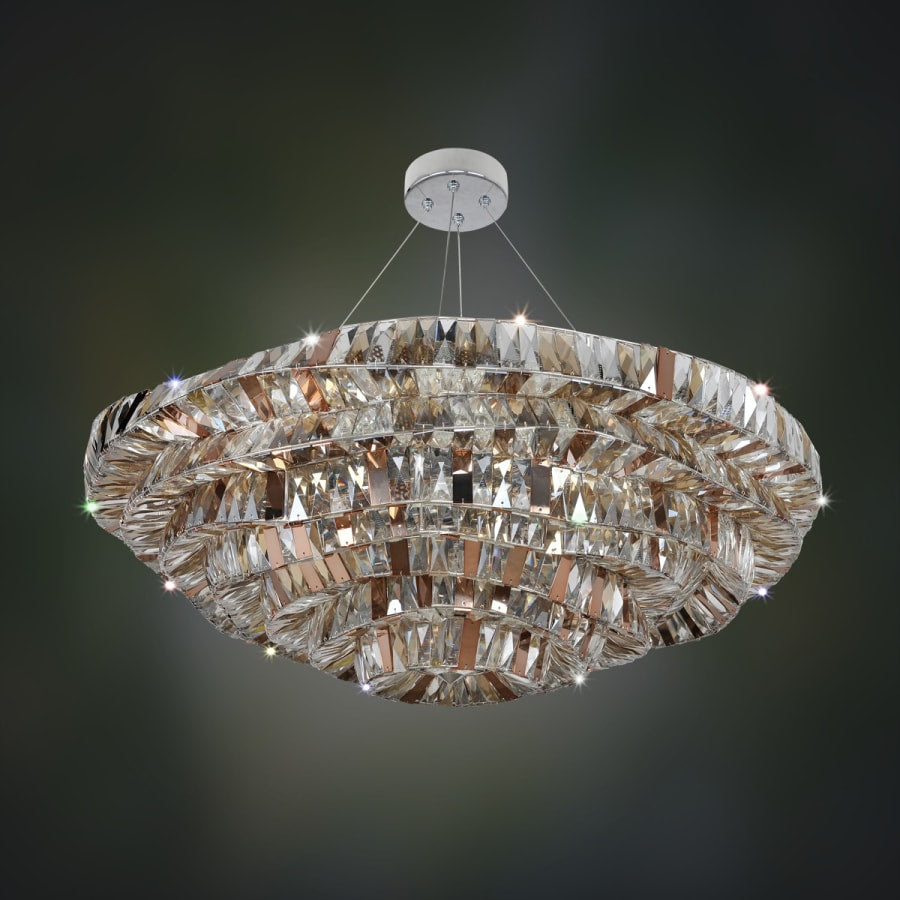Allegri Gehry 21 Light 39-3/8" Wide Crystal Chandelier
