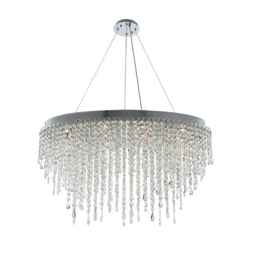 Allegri Tenuta 10 Light 16" Wide Crystal Pendant