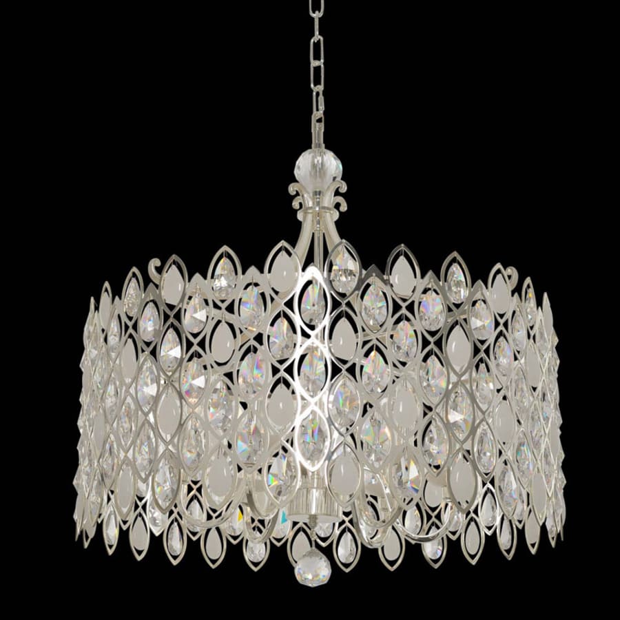 Allegri Prive 6 Light 26" Wide Crystal Drum Chandelier