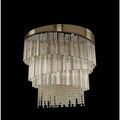 Allegri Espirali Convertible 9 Light 27" Wide Crystal Chandelier / Flush Mount Ceiling Fixture