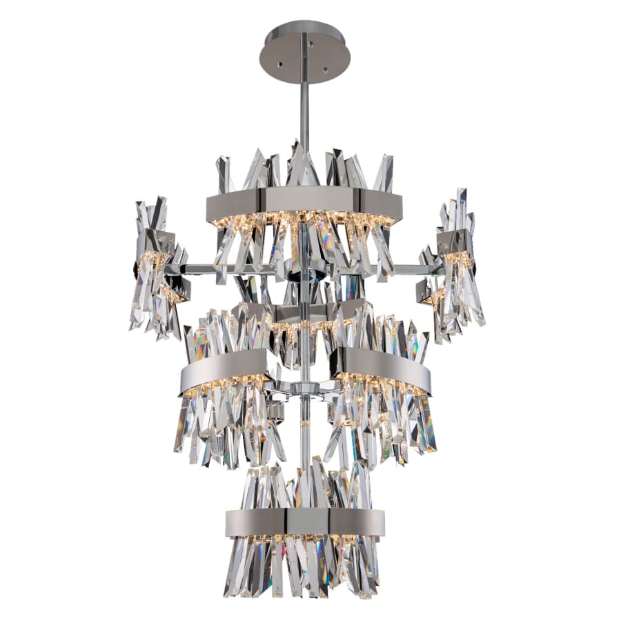 Allegri Glacier 36" Wide LED Crystal Chandelier