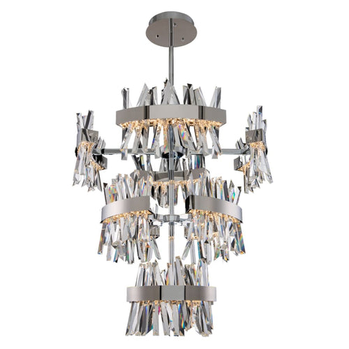 Allegri Glacier 36" Wide LED Crystal Chandelier
