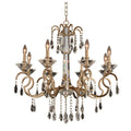 Allegri Valencia 8 Light 32" Wide Taper Candle Style Chandelier with Firenze Crystal