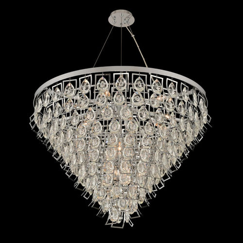 Allegri Carmella 36" Wide 11 Tier Waterfall Chandelier with Firenze Crystal