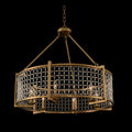 Allegri Verona 32" Wide Candle Style Drum Chandelier with Firenze Crystal