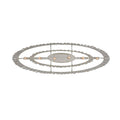 Allegri Kasturi 6 Light 42" Wide Drum Chandelier with Firenze Crystal