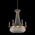 Allegri Tavo 9 Light 26" Wide Taper Candle Style Empire Chandelier with Firenze Crystal