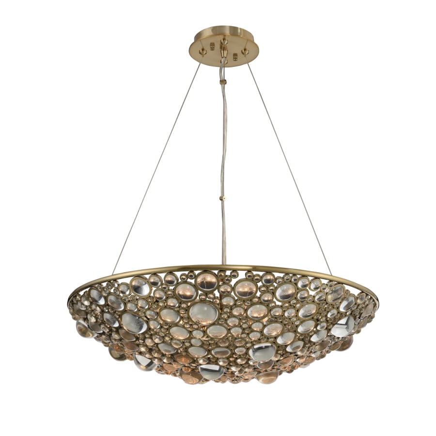 Allegri Ciottolo 24" Wide Pendant with Firenze Crystal