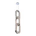 Allegri Catena 3 Light 12" Wide LED Pendant with Firenze Crystal