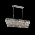 Allegri Pandoro 44" Wide Linear Waterfall Chandelier with Firenze Crystal