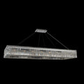 Allegri Rettangolo 72" Wide Linear Chandelier with Firenze Crystal