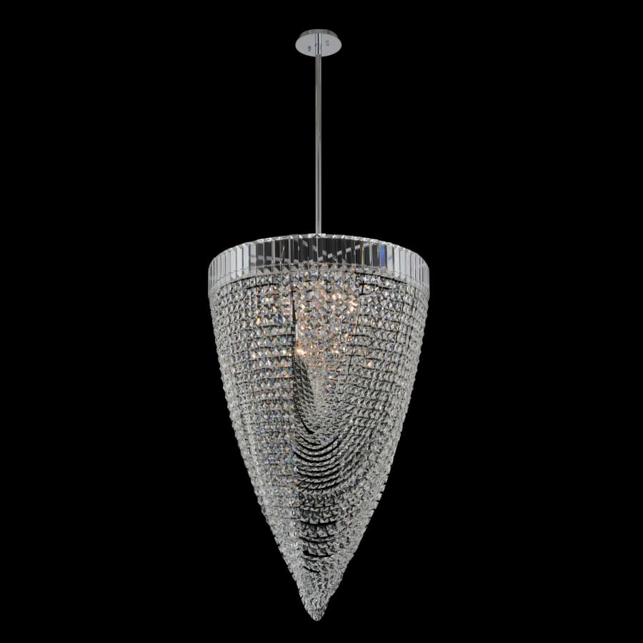 Allegri Mira 26" Wide Pendant with Firenze Crystal
