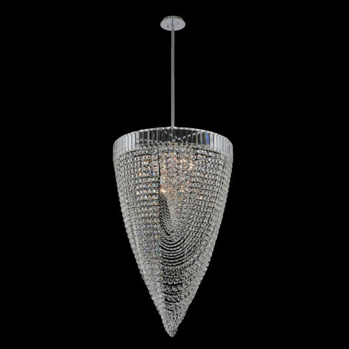 Allegri Mira 26" Wide Pendant with Firenze Crystal