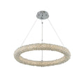 Allegri Lina 26" Wide LED Ring Chandelier with Firenze Crystal