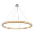 Allegri Lina 48" Wide LED Crystal Ring Chandelier