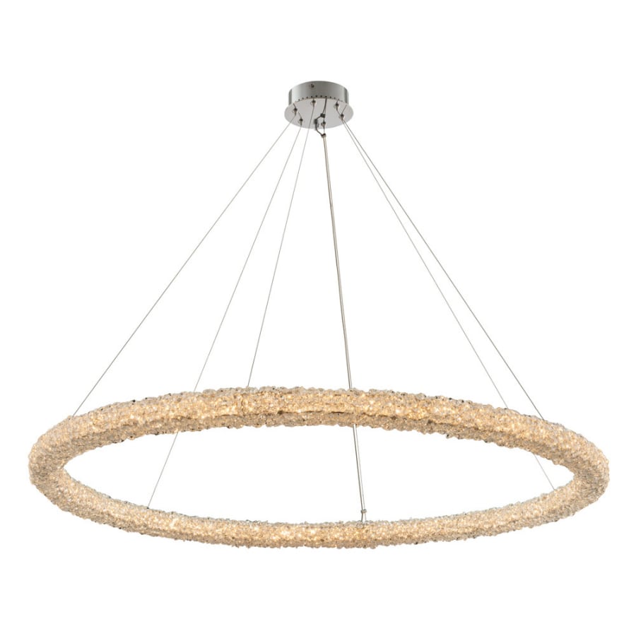 Allegri Lina 48" Wide LED Crystal Ring Chandelier