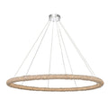 Allegri Lina 60" Wide LED Crystal Ring Chandelier