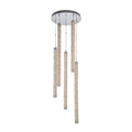 Allegri Lina 5 Light 24" Wide LED Crystal Multi Light Pendant