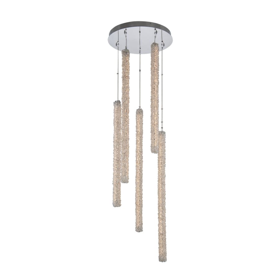 Allegri Lina 5 Light 24" Wide LED Crystal Multi Light Pendant