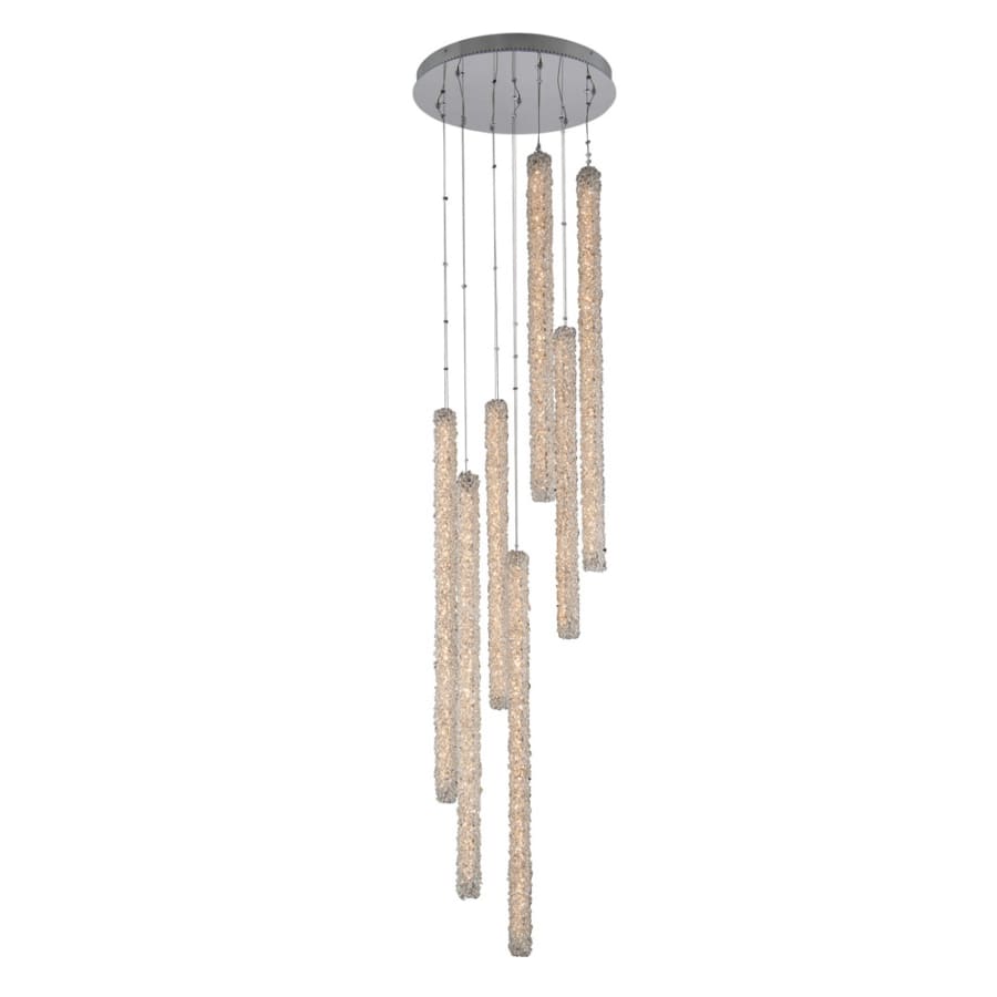 Allegri Lina 7 Light 24" Wide LED Crystal Multi Light Pendant