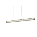 Allegri Lina 62" Wide LED Linear Chandelier with Firenze Crystal