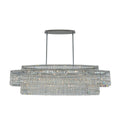 Allegri Livelli 15 Light 60" Wide Crystal Linear Chandelier