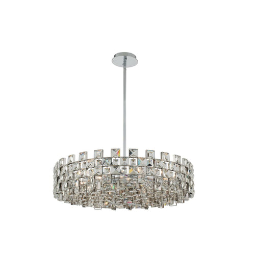 Allegri Piazze 9 Light 29" Wide Crystal Pendant