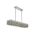 Allegri Piazze 8 Light 45" Wide Crystal Linear Chandelier