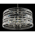 Allegri Strato 8 Light 32" Wide Crystal Drum Chandelier