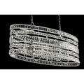Allegri Strato 6 Light 42" Wide Crystal Drum Chandelier
