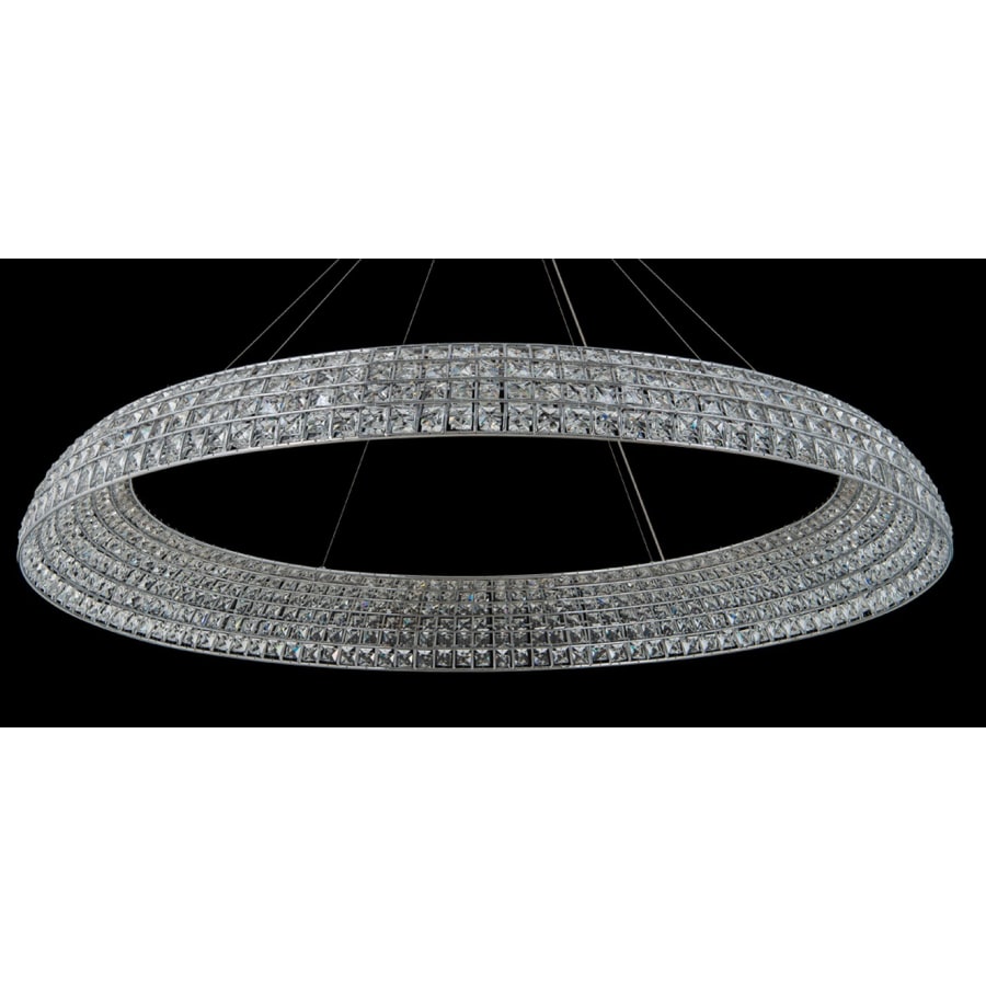 Allegri Nuvole 48" Wide LED Crystal Drum Chandelier