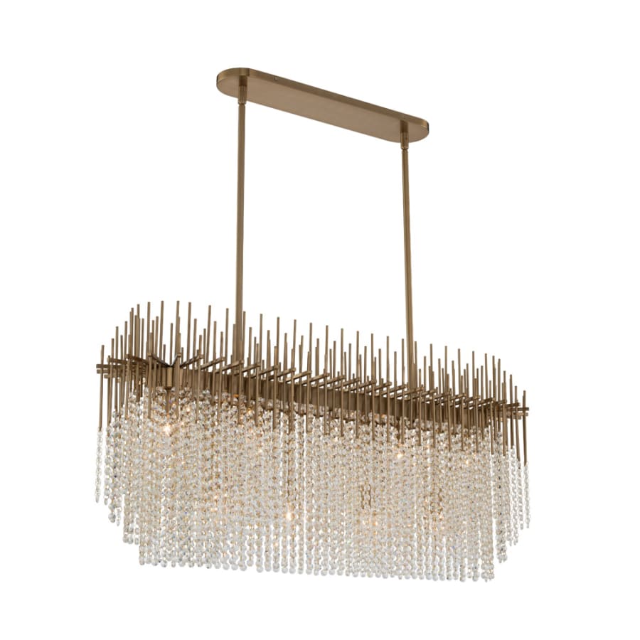 Allegri Estrella 42" Wide Crystal Linear Chandelier